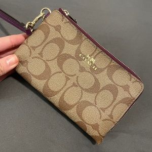 Coach Double Zip Wristlet